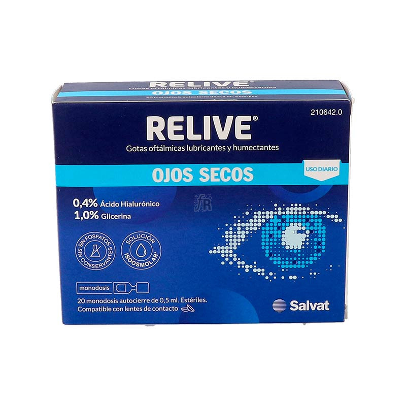 Relive Ojos Secos 20 Monodosis 0,5 Ml