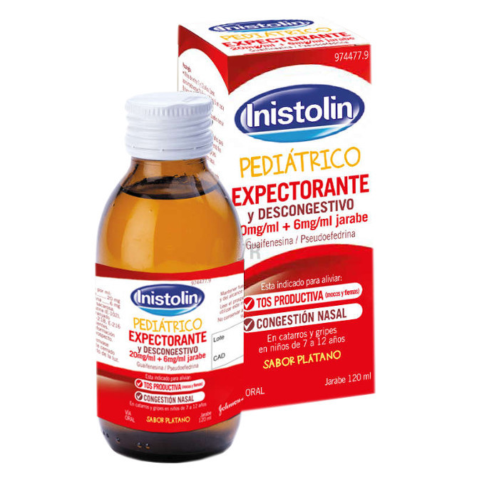 Inistolin Pediatrico Expectorante Descongestivo (20/6 Mg/Ml Jarabe 120 Ml) - Johnson & Johnson