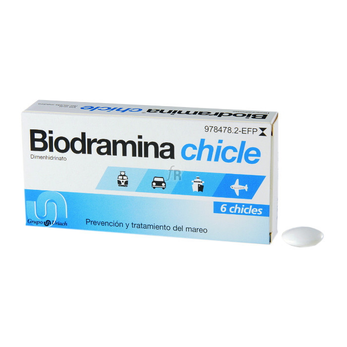 Biodramina (20 Mg 6 Chicles) - Aquilea-Uriach