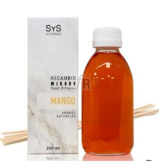Sys Recambio Ambientador  Mango 200Ml.+Palos