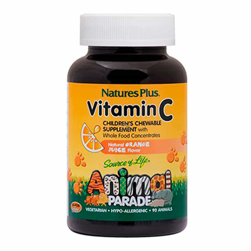 Natures Plus Animal Parade Vitamina C 90 Comprimidos Masticables