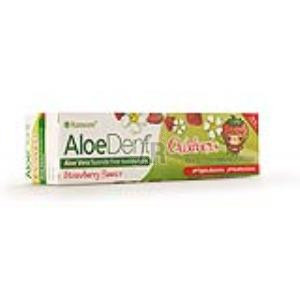 Dentifrico Aloe Vera Sin Fluor (Fresa) Niños 50Ml.
