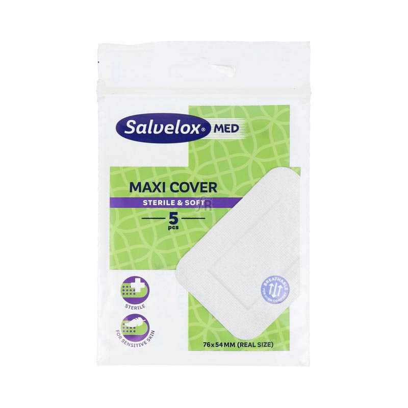 Salvelox Maxi Cover Antibacteri 5U 76X54Mm