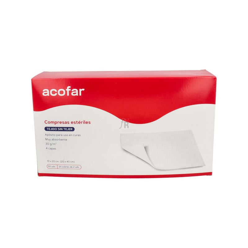 Compresa Est Acofar Tej Sin Tejer 10X20Cm 50U