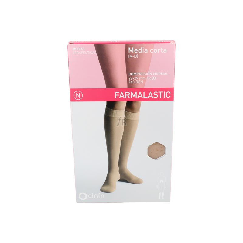 Media Farmal Cor Nor C/Punt Beige T/G 24-25 Cm 2 Un