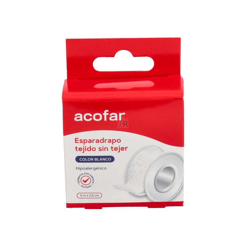 Esparadrapo Acofar Tejido Sin Tejer Blanco 5 X 2