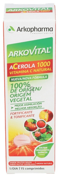 Acerola 1000 Arkocaps 15 Comp Masticables