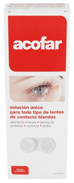 Acofar Solucion Unica Lentes Blandas 2X250Ml - Acofarma