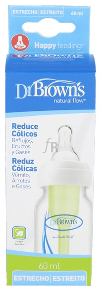 Biberon 0 Bpa Estandar Pp Dr Brown´S Natural Flow 60 Ml - Farmacia Ribera Biberon 0 Bpa Estandar Pp Dr Brown´S Natural Flow 60 Ml - Farmacia Ribera