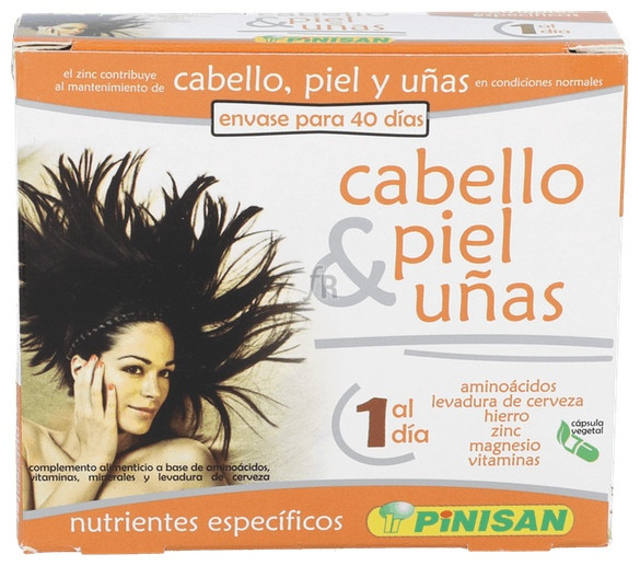 Cabello, Piel, Uñas 40 Cápsulas - Farmacia Ribera