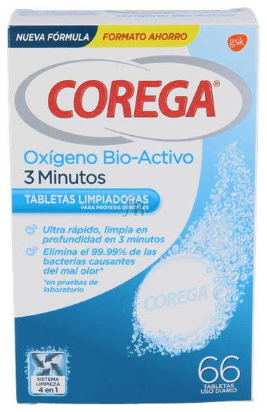 Corega Efervescente 60 Tabletas