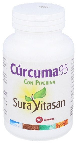 Curcuma 95 90 Cápsulas Sura Vitasan - Sura Vitasan