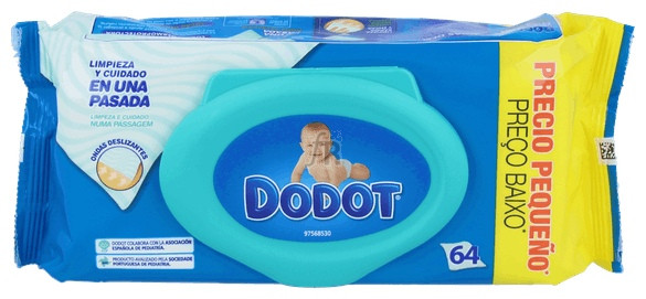 Dodot Azul Toallitas Humedas Para Bebes 72 U