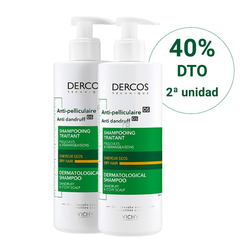 Duplo Dercos Champu Cabello Normal/Graso 400Ml+400Ml