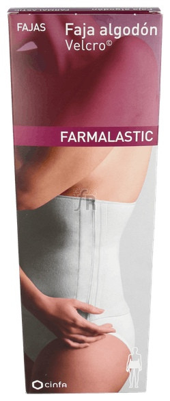 Faja Farmalastic Algodon Velcro Blanca T- 3 - Cinfa
