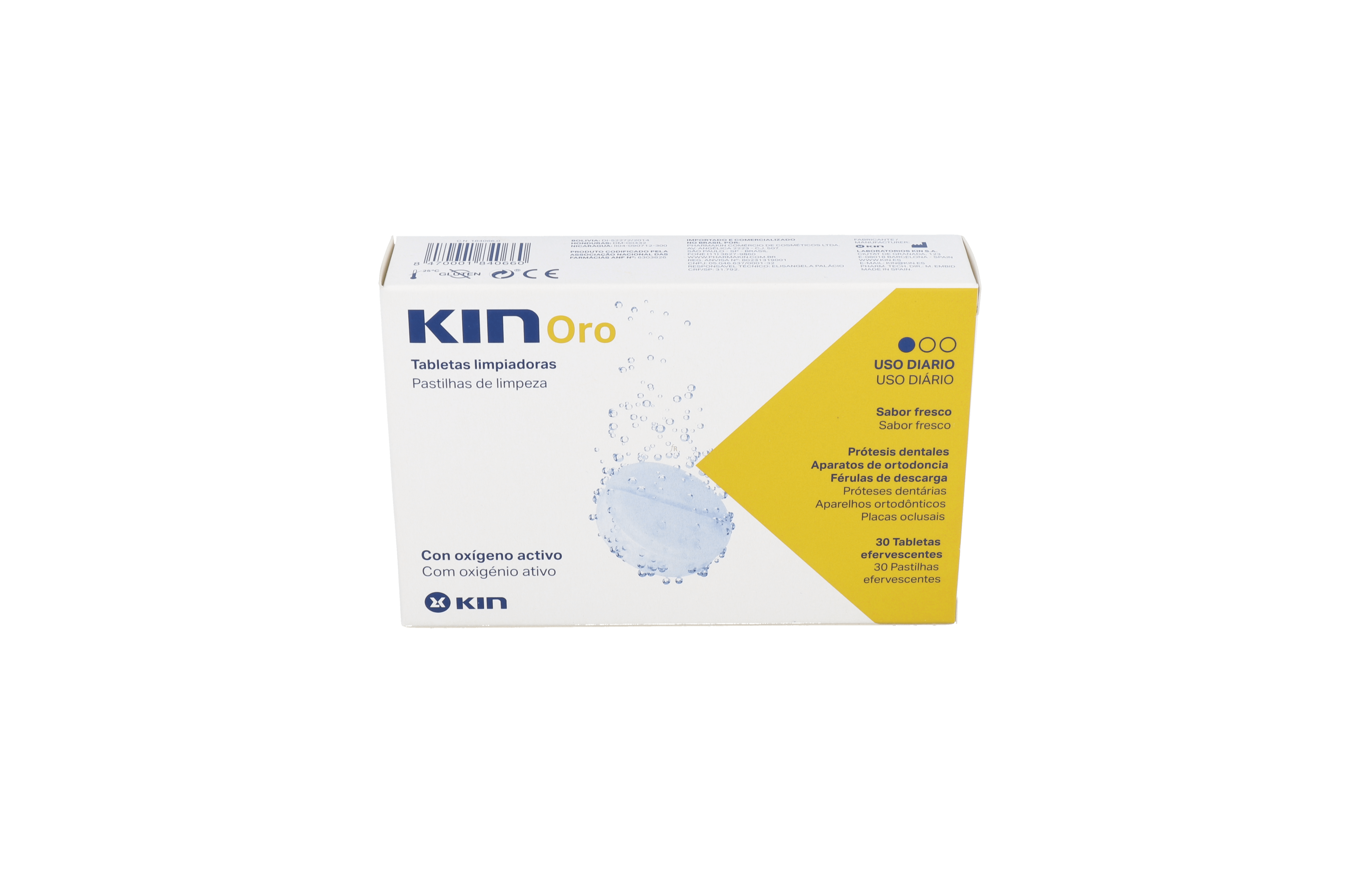 Kin Oro Tabletas Limpiadoras 30 Un