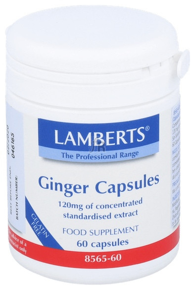 Lamberts Jengibre 120 Mg 60 Capsulas 