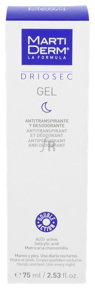 Martiderm Driosec Antitranspirante Gel 75 Ml Man - Farmacia Ribera