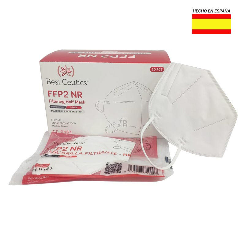 Mascarilla FFP2 NR Best Ceutics 20 Unidades.