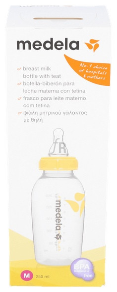Medela Biberon Silicona Flujo Medio 250 - Farmacia Ribera