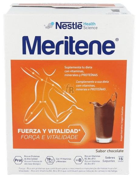 Meritene Batido Chocolate 15 Sobres de 30 Gr.