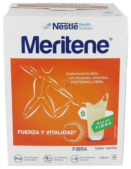 Meritene Batido Fibra Vainilla 14 Sobres de 35 Gr.