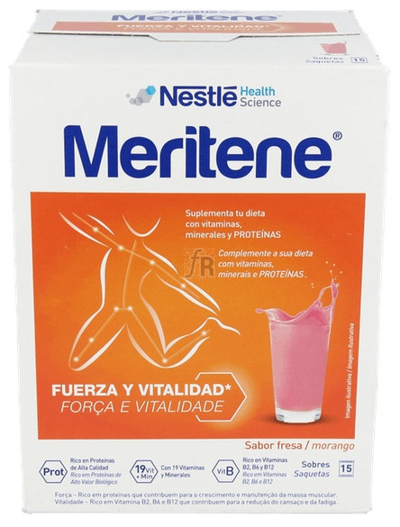 Meritene Batido Fresa 15 Sobres de 30 Gr.