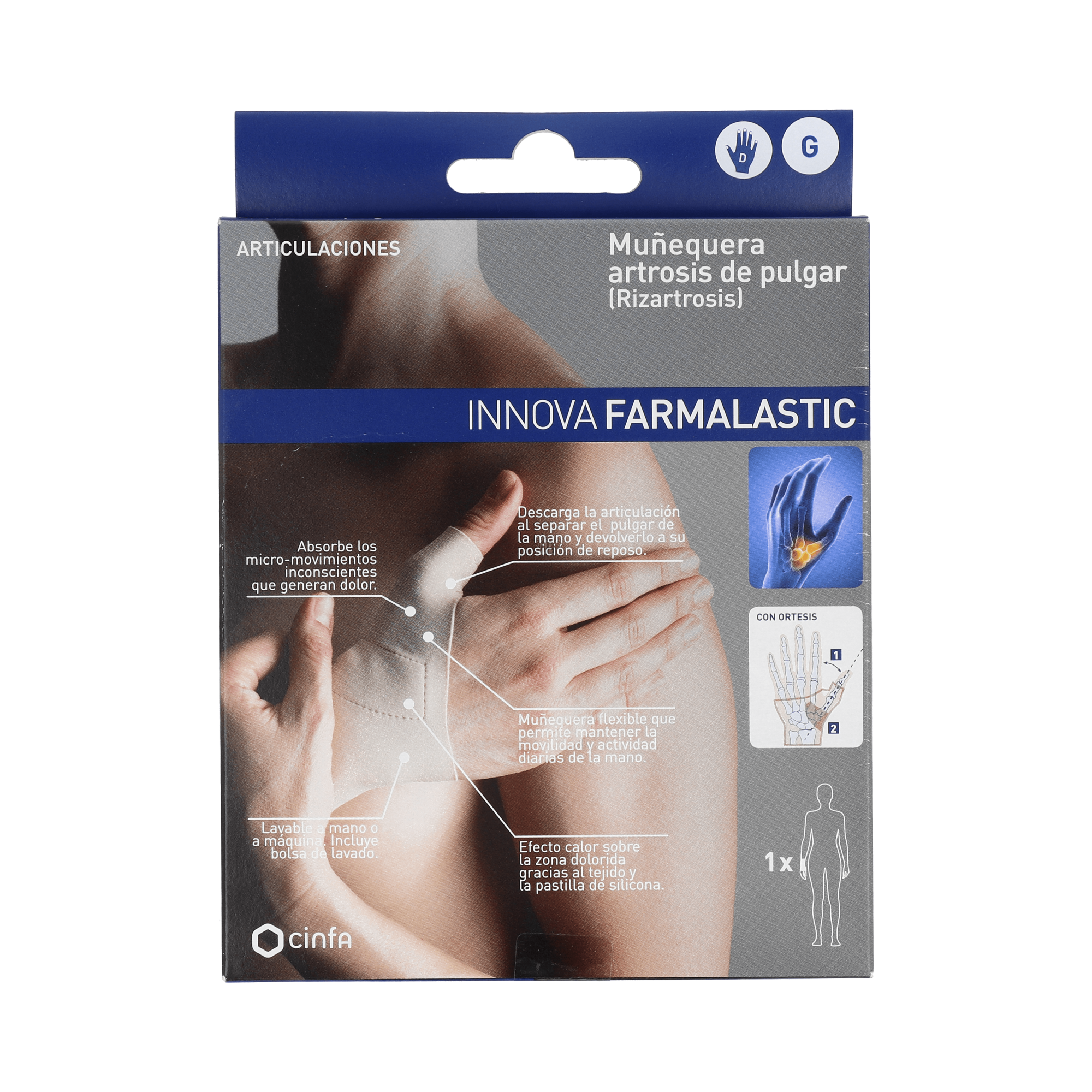 Muñequera Farmal Artro Pulgar Tg 18-20 Dcha Innovat