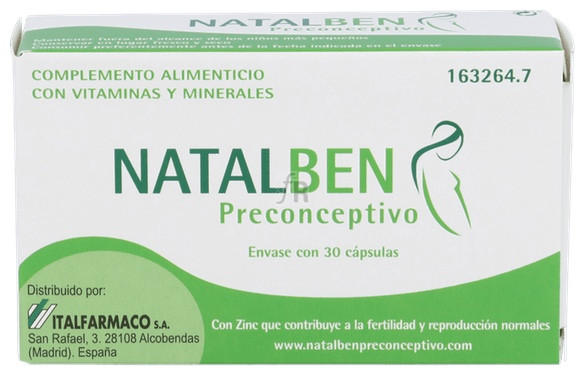 Natalben Preconceptivo 30 Caps