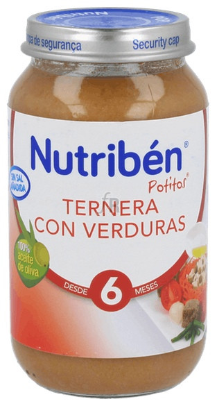 Nutriben Ternera Con Verdura 250 G Grandote