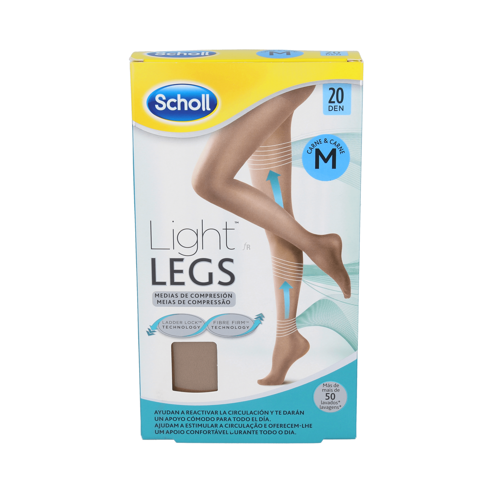 Panty Scholl Light Legs 20 Den Carne M