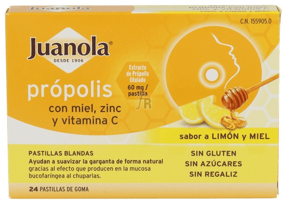 Pastillas Blandas Juanola Propolis Vit C Zinc 48