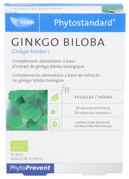 Phytostandard Ginkgo 20 Capsulas Pileje - Pileje