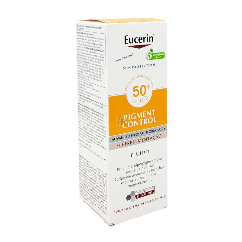 Eucerin Sun Protection 50+ Fluid Pigment Control 1 Envase 50 Ml