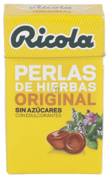 Ricola Perlas Sin Azúcar Hierbas Suizas 25 gr.