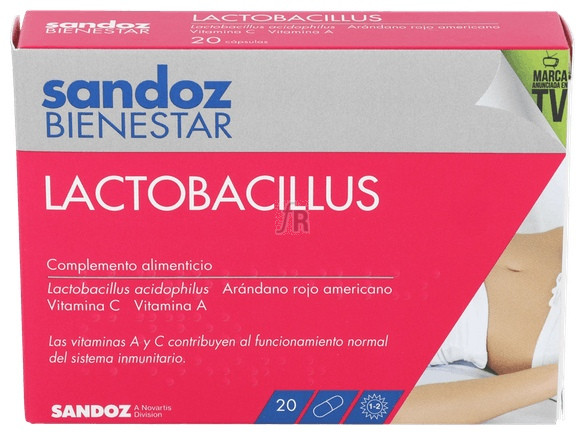 Sandoz Bienestar Lactobac 20 Cápsulas - Sandoz Bienestar