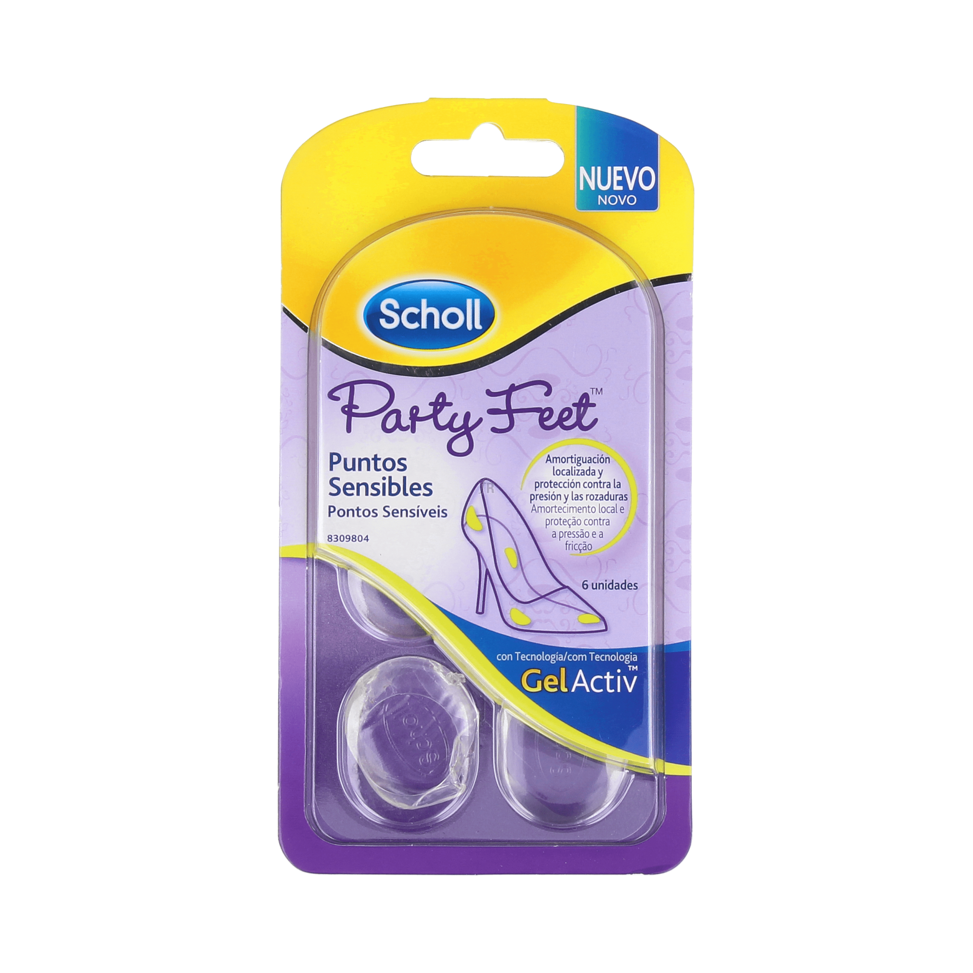 Scholl Party Feet  Puntos Sensibles 6 U