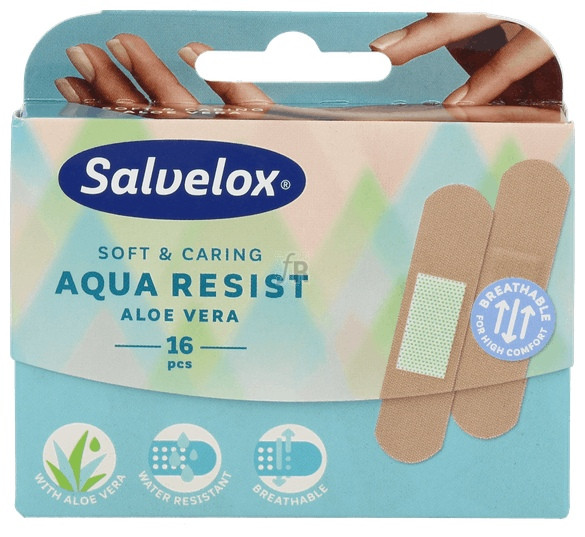 Tiras Salvelox Aqua Res Aloe V 16U - Varios