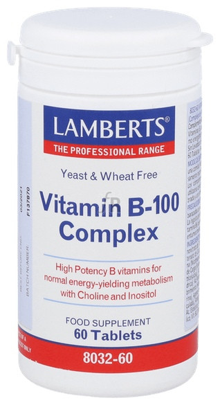 Vitamin B-100 Complex 60 Tabletas