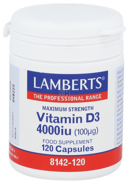 Vitamina D3 4000Ui 120 Capsuals Lamberts