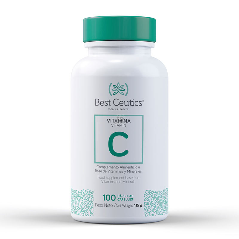 Best Vitamina C 1000 mg. con Zinc BestCeutics 100 Cápsulas 
