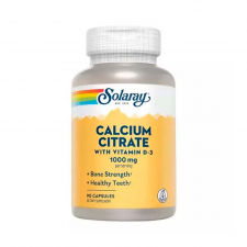 Solaray Calcio Citrato 1000Mg. Vitamina D3 90 Cáps