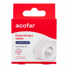 Acofar Esparadrapo Tejido Blanco 5X2,5Cm
