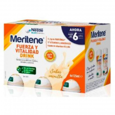 Meritene Fuerza Y Vitalidad Drink 6 Unidades 125 Ml Pack Sabor Vainilla