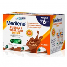 Meritene Fuerza Y Vitalidad Drink 6 Unidades 125 Ml Pack Sabor Chocolate