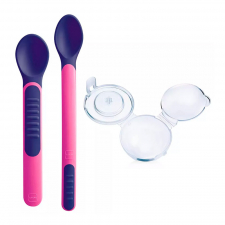 Mam Heat Sensitive Spoon & Cover Mam Cuchara con Puntas Sensibles