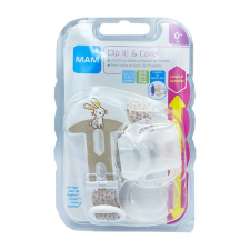 BROCHE PARA CHUPETE Y CUBIERTA DE PROTECCION MAM CLIP IT! & COVER 1 UNIDAD COLOR 