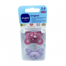 Chupete Silicona Mam Original 2-6 Meses Matt R Pack Doble