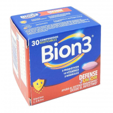 Bion3 Defense Junior 30 Comprimidos Masticables.