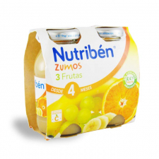 Nutriben Zumo 3 Frutas 130 Ml 2 U